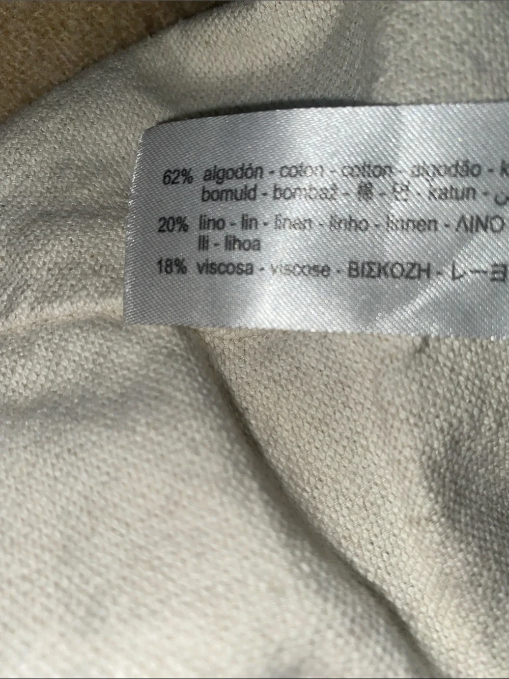 Zara high-Waist Wide-Leg  cotton linen blend  24” inseam for a cropped leg